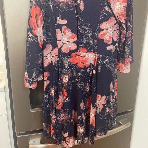 FREE PEOPLE NAVY MINI DRESS - Picture 2 of 8